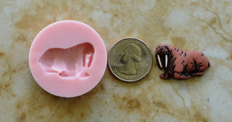 Walrus Silicone Mold, Animal Silicone Mold, Resin, Clay, Epoxy, food grade, Chocolate molds, Resin, Clay, dogs, cats, fish, birds  N143