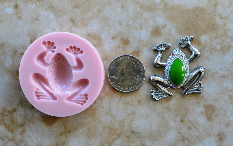 Frog Silicone Mold, Frogs, Resin mold, Clay mold, Epoxy molds, food grade, amphibian, Toads, Chocolate molds, Frogs, Tadpole, A110