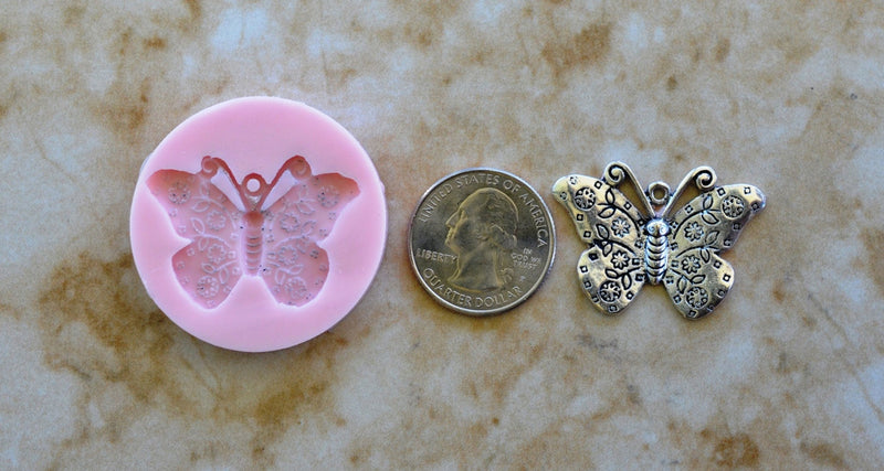 Butterfly Silicone Mold, Silicone, Insects, Resin mold, Clay, Epoxy molds, food grade, Pests, Termites, Chocolate, Pests, creatures  A116