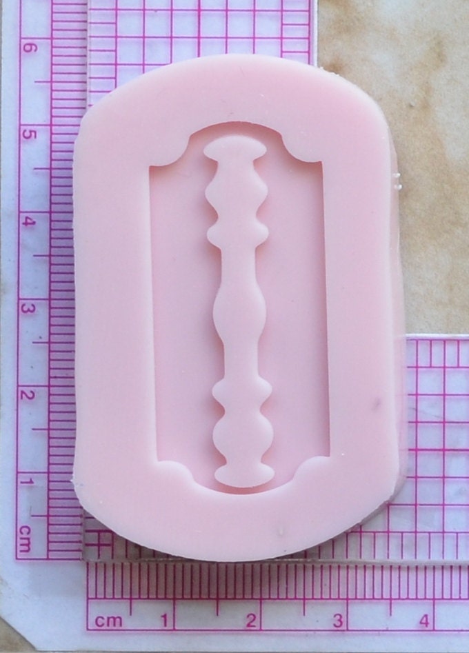 Razor Blade Silicone Mold, Jewelry, Resin, clay, Pendant, Necklace, Charms, brooch, bracelets, symbol, design, earrings,  G239