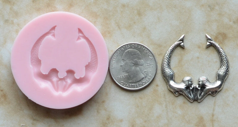 Mermaid Silicone Mold, Silcone, Molds, Cake, Candy, Clay, Nautical, Cooking, Jewelry, Beach, Chocolate, Cookies N264