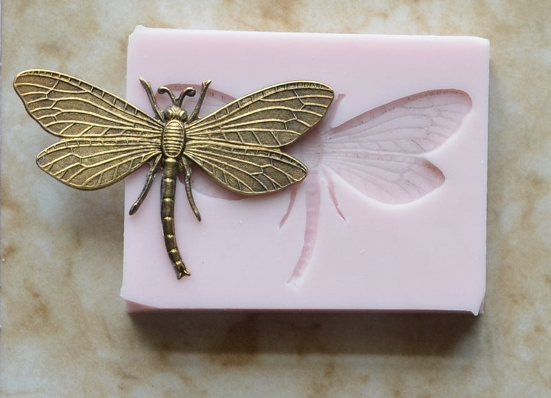DRAGONFLY Silicone Mold, Silicone Mold, Insects, Resin, Clay, Epoxy, food grade, Pests, Termites, Chocolate, Pests, creatures  A229