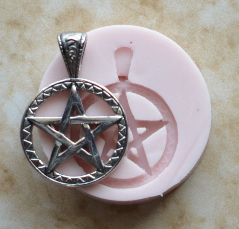 Pentacle Silicone Mold, Jesus Silicone Mold, Christ, Religion, Crucifix, God, Resin, Clay, Epoxy Religious, Chocolate G313