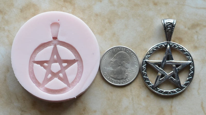 Pentacle Silicone Mold, Jesus Silicone Mold, Christ, Religion, Crucifix, God, Resin, Clay, Epoxy Religious, Chocolate G313