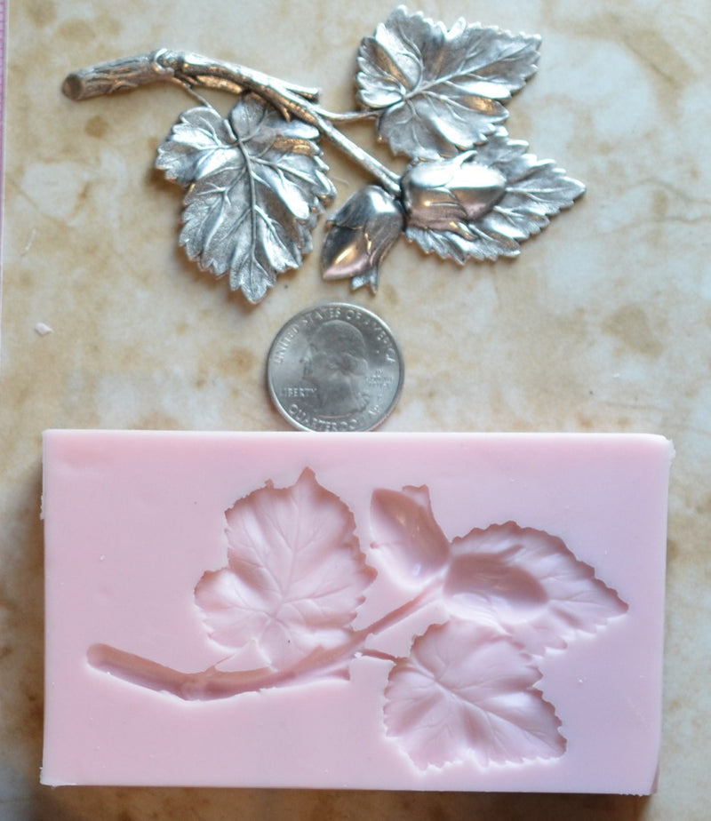 Leaf Silicone Mold, Vegetation, Plants, Trees, plant life, Flowers, flowering plants, Palm trees, Clay mold, Epoxy molds, Chocolate, G322