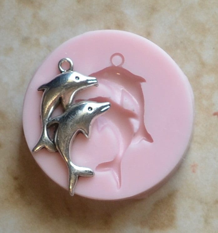 Dolphin Silicone Mold, resin, Fish, Clay, Epoxy, food grade, Ocean fish, deepwater fish, Chocolate, Candy, Cake, freshwater fish N308
