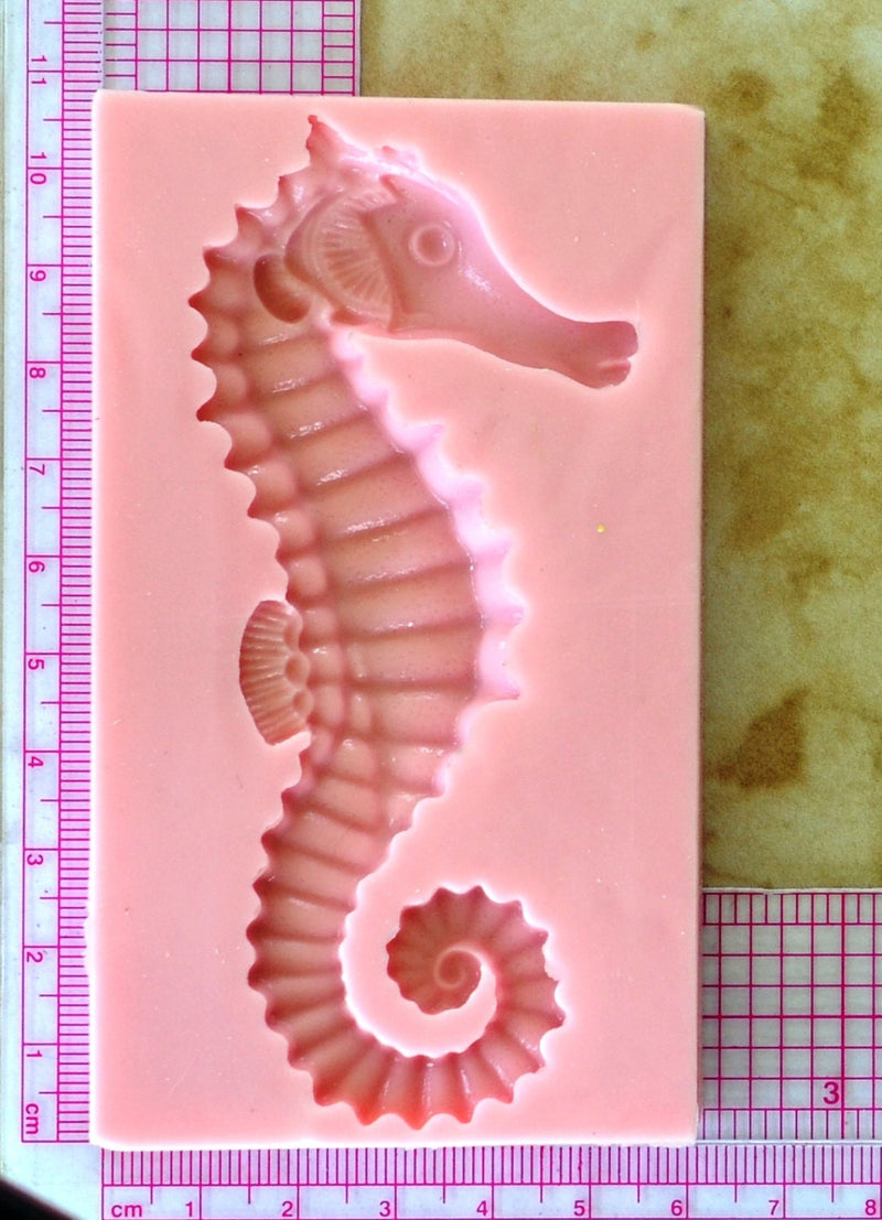 Seahorse Mold Silicone, Molds, Cake, Candy, Resin mold, Clay mold, Epoxy, food grade, Animal, Chocolate, mould, Rubber, Flexible, ocean N202