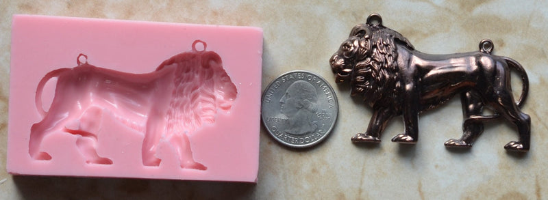 Lion Mold Silicone Mold, Animal Silicone Mold, Resin, Clay, Epoxy, food grade, Chocolate molds, Resin, Clay, dogs, cats, fish, birds A166