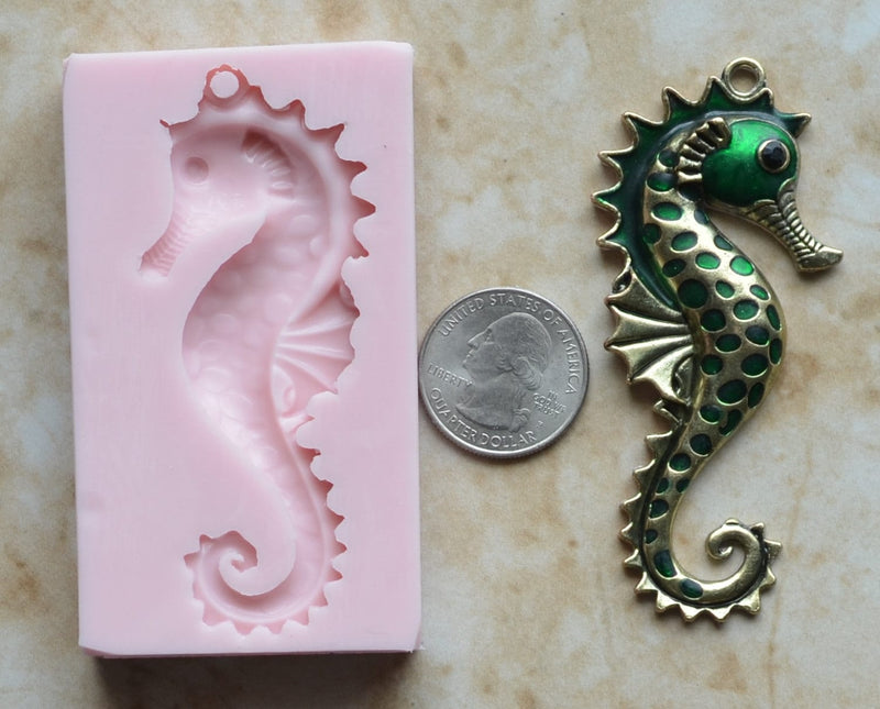 Seahorse Mold Silicone, Molds, Cake, Candy, Resin mold, Clay mold, Epoxy, food grade, Animal, Chocolate, mould, Rubber, Flexible, ocean N237