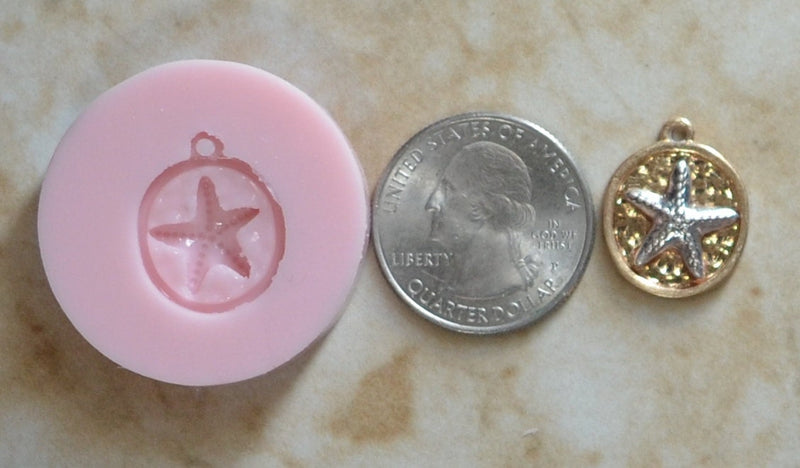 Starfish Silicone Mold, Sea Stars, StarFish, invertebrates, Five arms, Mold, Silicone Mold, Molds, Clay, Jewelry, Chocolate molds, N249