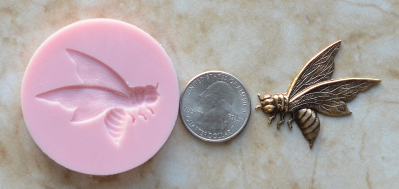 FLYING WASP Flexible Silicone Mold, Silicone Mold, Insects, Resin, Clay, Epoxy molds, food grade, Pests, Termites, Chocolate, creatures A207