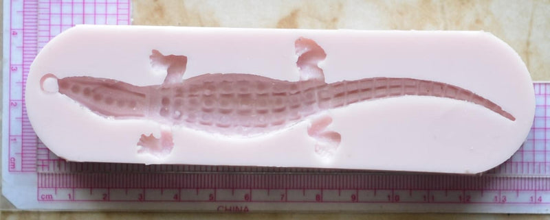 Alligator Silicone Mold Resin mold, Clay mold, Epoxy molds, food grade mold, Animal, Chocolate molds, mould, Rubber, Flexible, A221