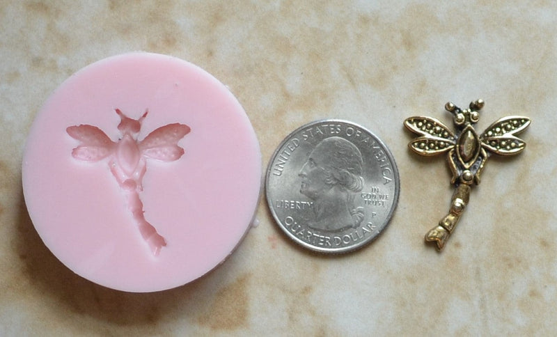 DRAGONFLY Flexible Silicone Mold, Insects, Resin mold, Clay mold, Epoxy molds, food grade, Pests, Termites, Chocolate molds,  A269