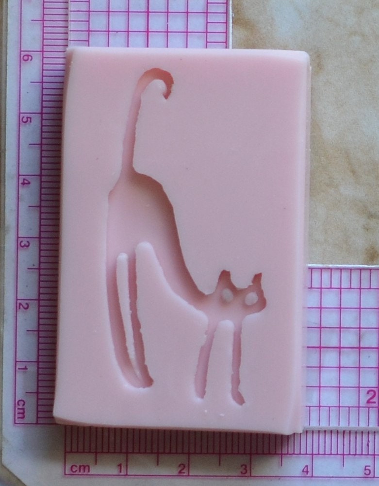 Cat Silicone Mold, Animal Silicone Mold, Resin, Clay, Epoxy, food grade, Chocolate molds, Resin, Clay, dogs, cats, fish, birds  A270