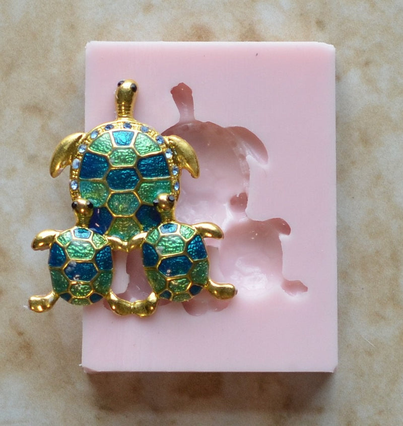 Turtle Silicone Mold, UV mold, Resin mold, Clay mold, Epoxy molds, Animal molds, Nautical molds, Food grade molds, Ultraviolet resin A282