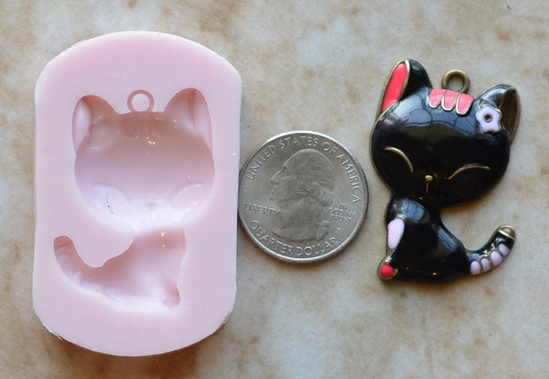 Cat Silicone Mold, Animal Silicone Mold, Resin, Clay, Epoxy, food grade, Chocolate molds, Resin, Clay, dogs, cats, fish, birds  A301