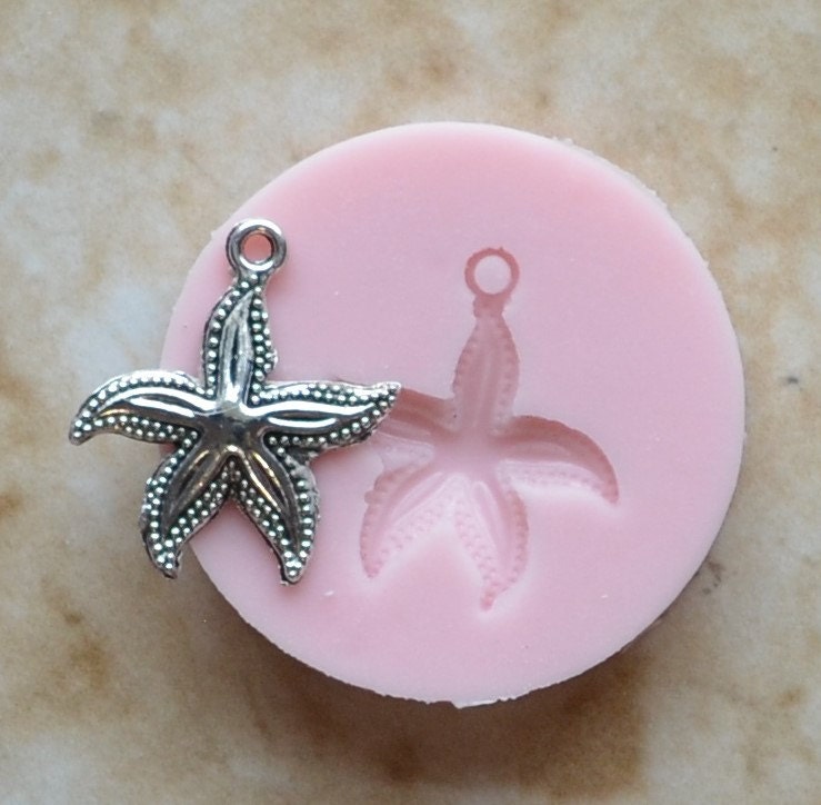 Starfish Silicone Mold, Sea Stars, resin, invertebrates, Five arms, Mold, Silicone Mold, Molds, Clay, Jewelry, Chocolate molds, N332