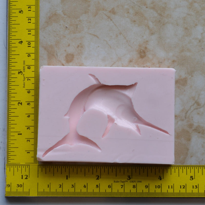 Marlin Silicone Mold, Fish silicone mold, Resin, Fish, Clay, Epoxy, food grade mold, Ocean fish, deepwater fish, Chocolate, Candy, Cake N351