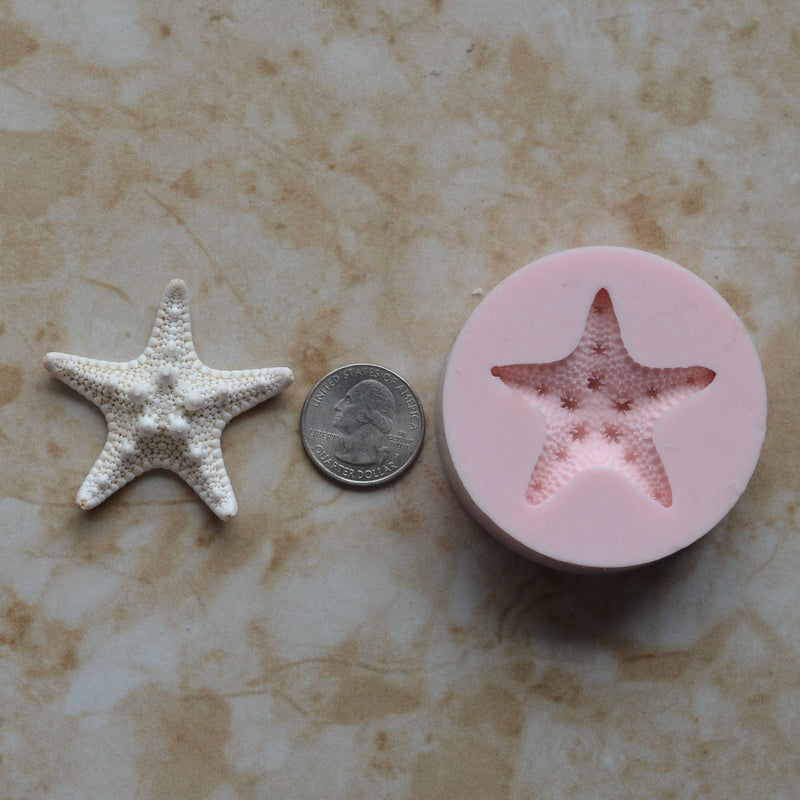 Starfish Silicone Mold, Sea Stars, resin, invertebrates, Five arms, Mold, Silicone Mold, Molds, Clay, Jewelry, Chocolate molds, N365