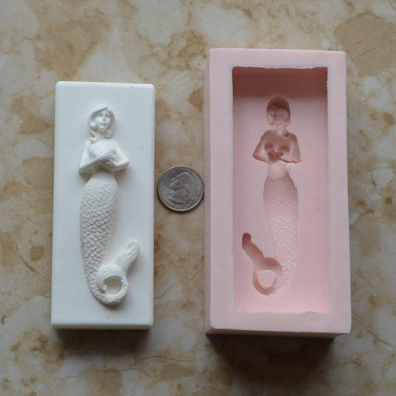 Mermaid Soap Mold Silicone, Silcone, Molds, Soap, Cake, Soap Molds, Clay, Nautical, Soap Making, Beach, Chocolate, Soap Mold,  SM344