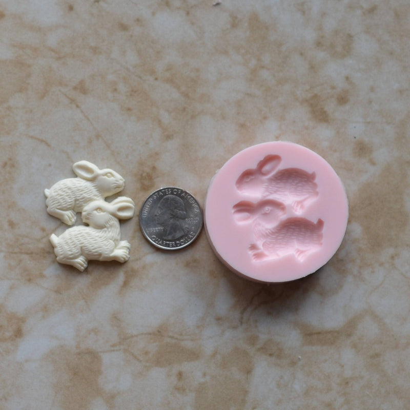 Rabbit Silicone Mold, Animal Silicone Mold, Resin, Clay, Epoxy, food grade, Chocolate molds, Resin, Clay, dogs, cats, fish, birds A358