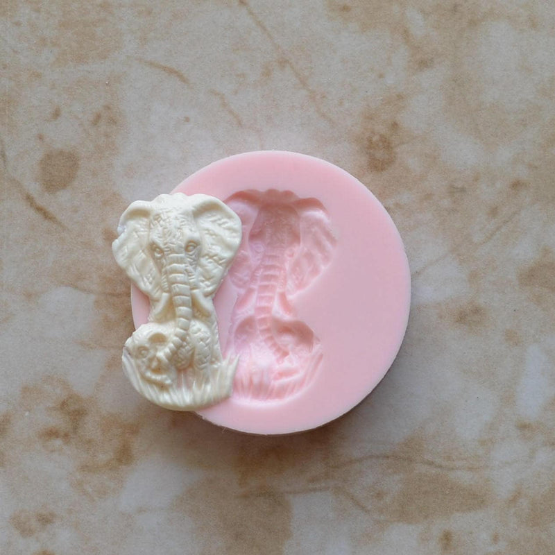Elephant Silicone Mold, Animal Silicone Mold, Resin, Clay, Epoxy, food grade, Chocolate molds, Resin, Clay, dogs, cats, fish, birds A406