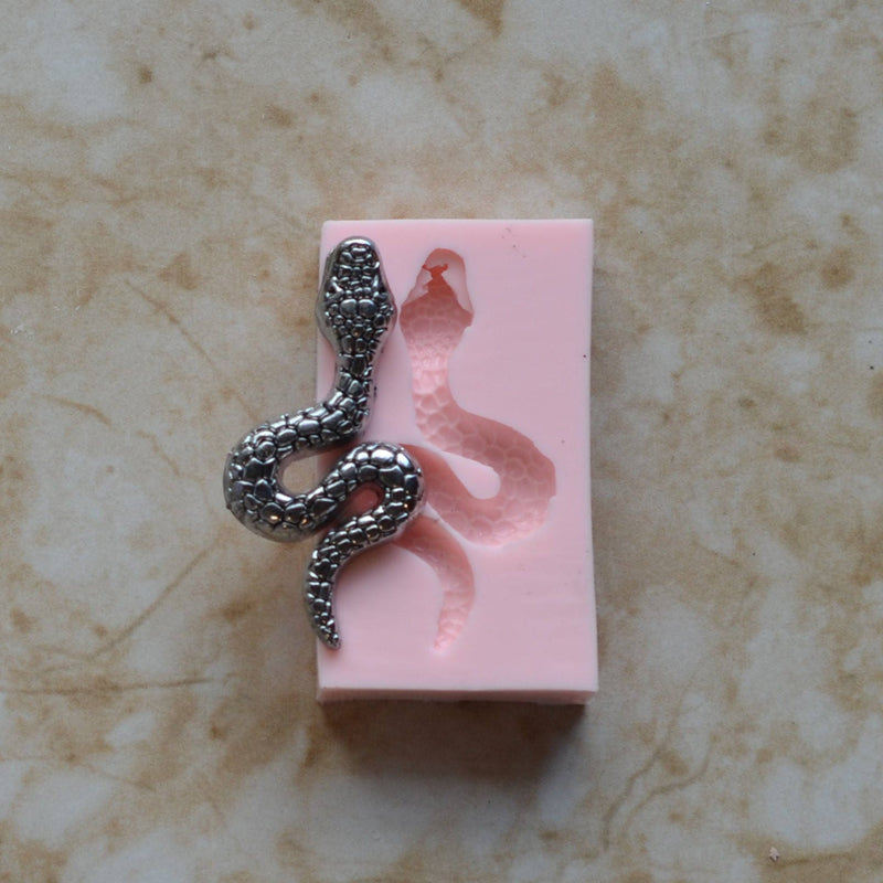 Snake Silicone Mold, Molds, Cake, Candy, Clay, Animal, Cooking, Jewelry, Farm, Chocolate, Cookies A420-35