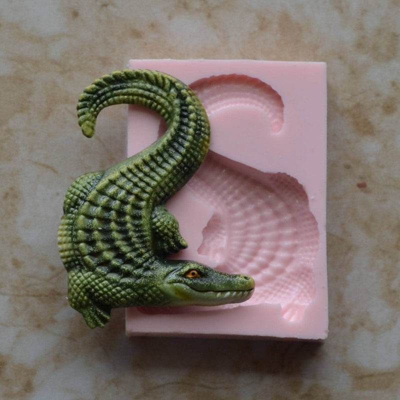 Alligator Silicone Mold, Gator, Resin mold, Clay mold, Epoxy molds, food grade mold, Animal, Chocolate molds, Mould, Rubber, Flexible A403