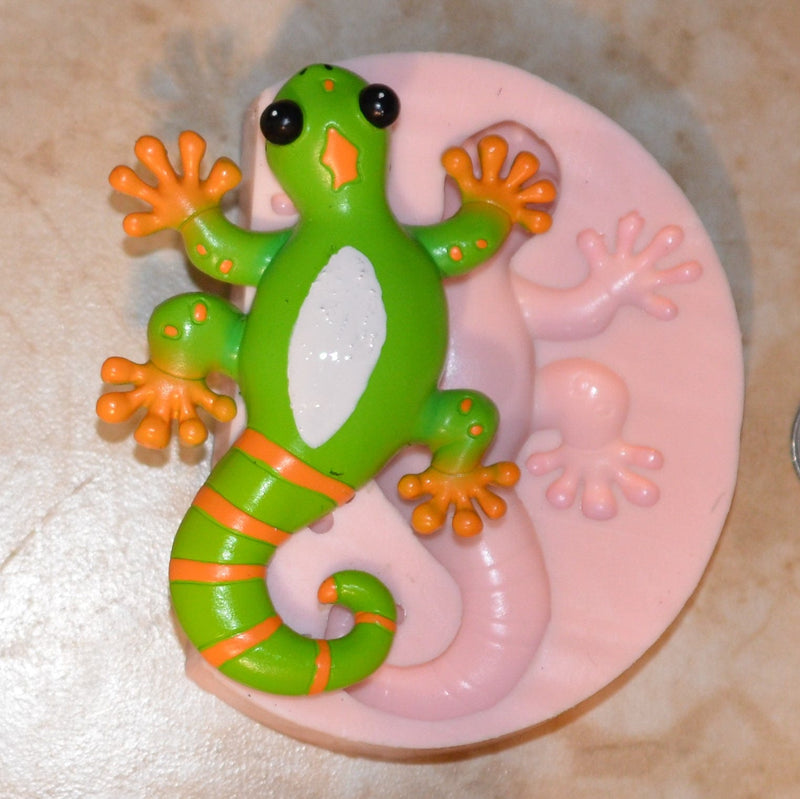 Gecko Lizard Silicone Mold, Animal Silicone Mold, Resin, Clay, Epoxy, food grade, Chocolate molds, Resin, Clay, dogs, cats, fish, A404
