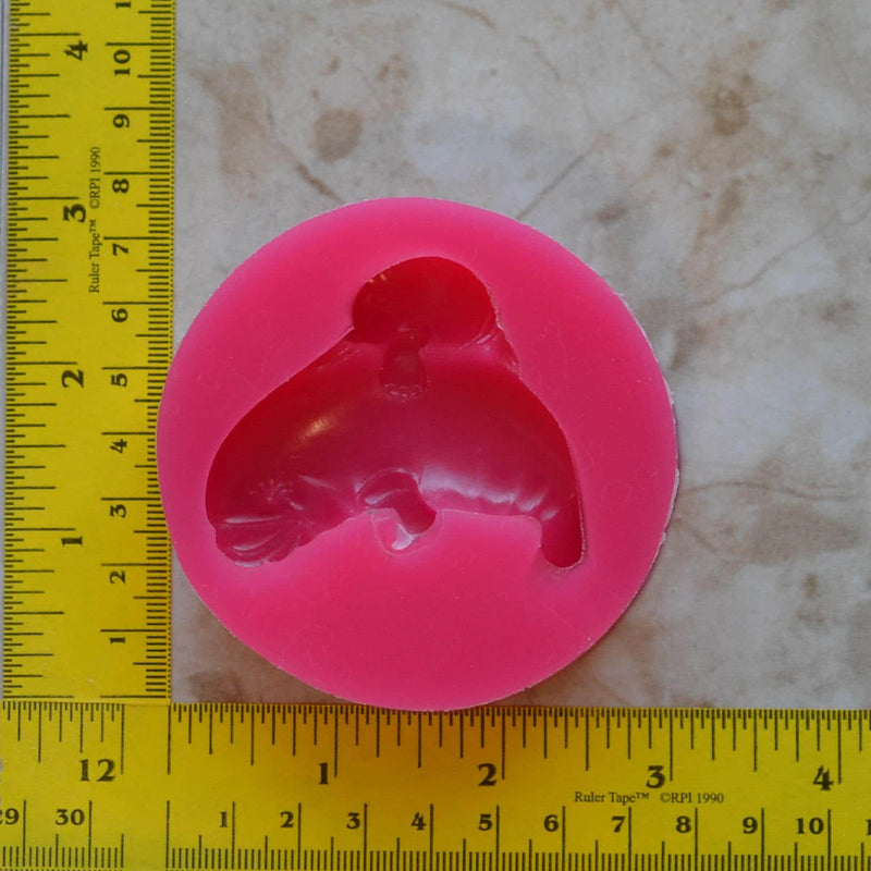 Manatee Silicone Mold, Animal Silicone Mold, Resin, Clay, Epoxy, food grade, Chocolate molds, Resin, Clay, dogs, cats, fish, birds  A434
