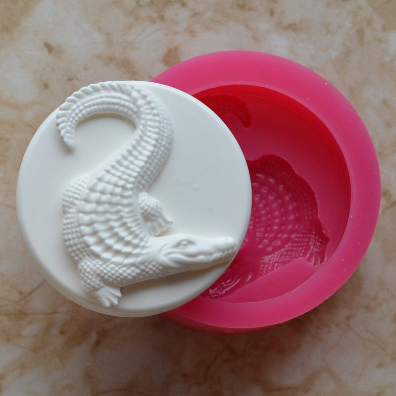 Alligator Soap Mold  Silicone Soap Mold, Soap mold, Soap, Round molds, Square molds, Rectangular mold, Octagon, Soaps, SM403