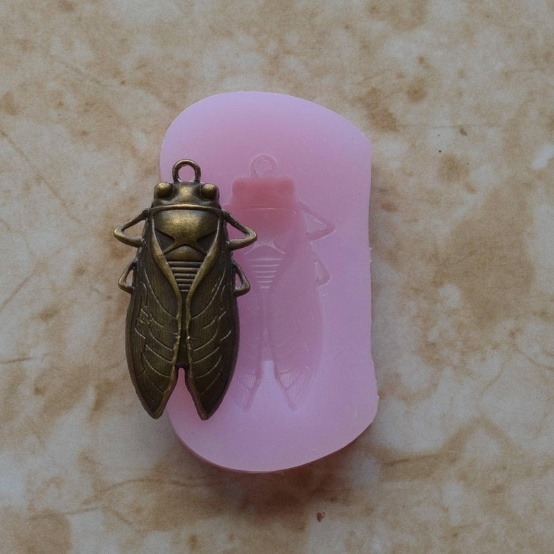 CICADA Silicone Mold, Insects, Resin mold, Clay mold, Epoxy molds, food grade, Pests, Termites, Chocolate molds, creatures A384