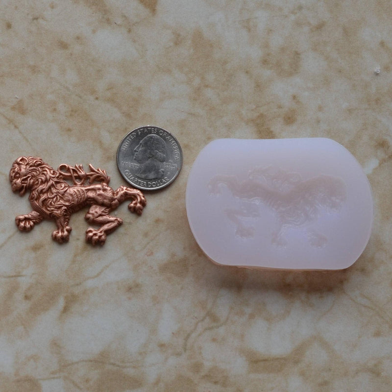 Lion Silicone Mold, Animal Silicone Mold, Resin, Clay, Epoxy, food grade, Chocolate molds, Resin, Clay, dogs, cats, fish, birds  A459