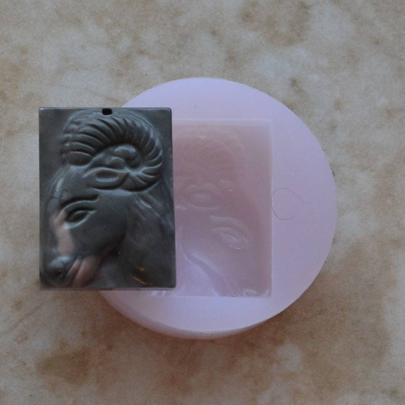 Ram Silicone Mold, Animal Silicone Mold, Resin, Clay, Epoxy, food grade, Chocolate molds, Resin, Clay, dogs, cats, fish, birds  A467