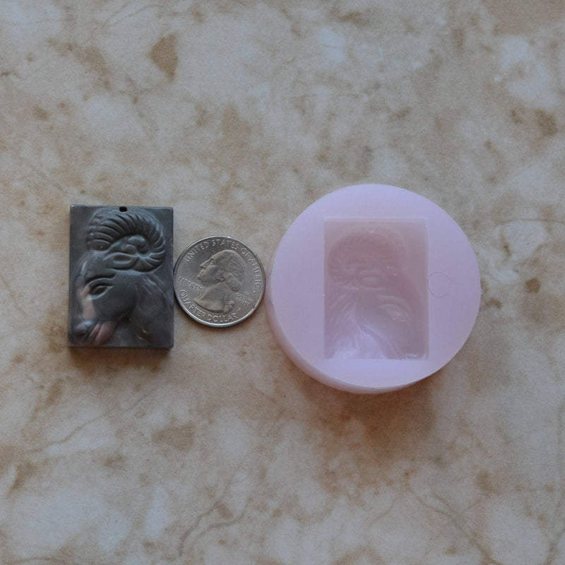 Ram Silicone Mold, Animal Silicone Mold, Resin, Clay, Epoxy, food grade, Chocolate molds, Resin, Clay, dogs, cats, fish, birds  A467