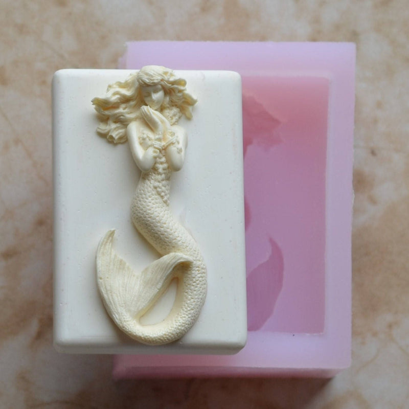 Mermaid Soap Mold Silicone, Silicone, Molds, Soap, Candy, Soap Molds, Soap Making, Beach, Chocolate, Soap Mold SM376
