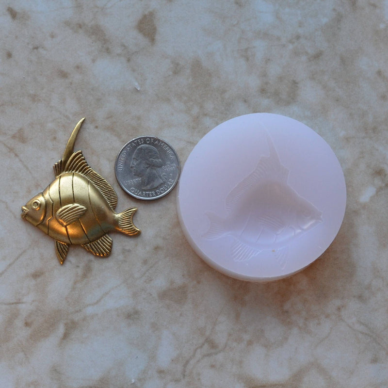 Fish Silicone Mold, resin, Fish, Clay, Epoxy, food grade mold, Ocean fish, deepwater fish, Chocolate, Candy, freshwater fish N475