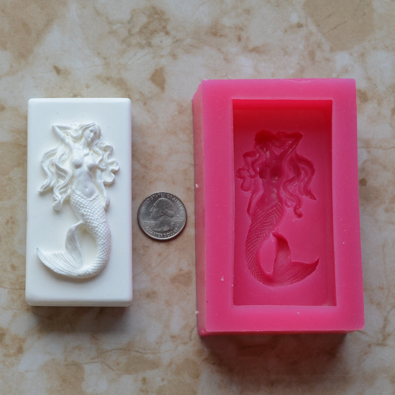 Mermaid Soap Mold Silicone, Silicone Soap Mold, Soap mold, Soap, Round molds, Square molds, Rectangular mold, Octagon, Soaps SM398