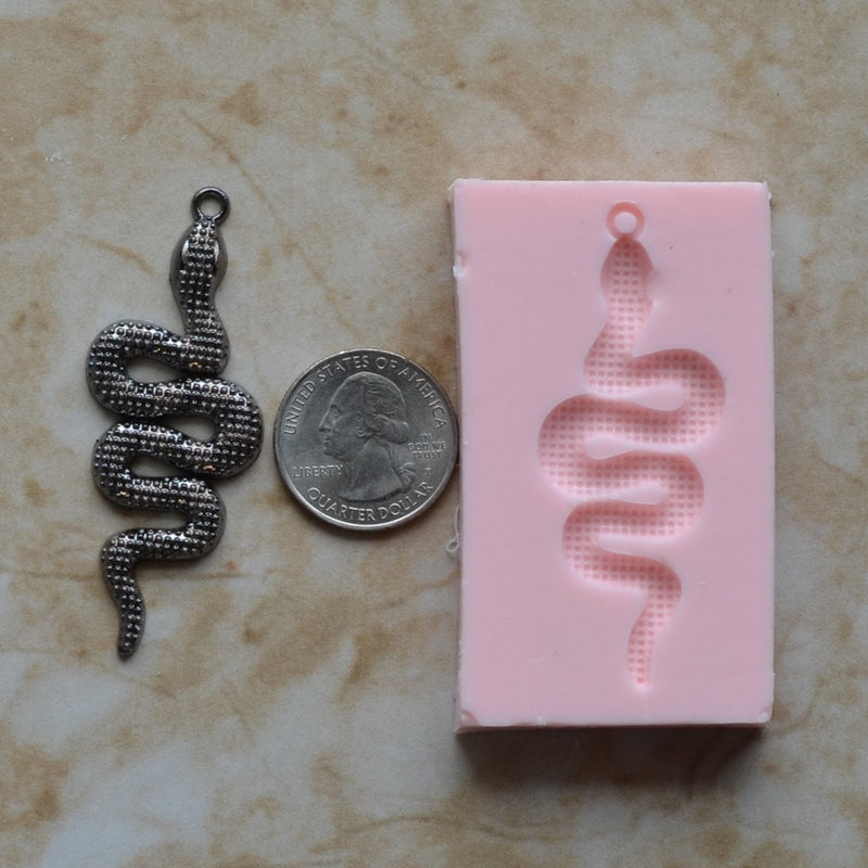 Snake Silicone Mold, Silcone, Molds, Cake, Candy, Clay, Animal, Cooking, Jewelry, Farm, Chocolate, Cookies A428-25