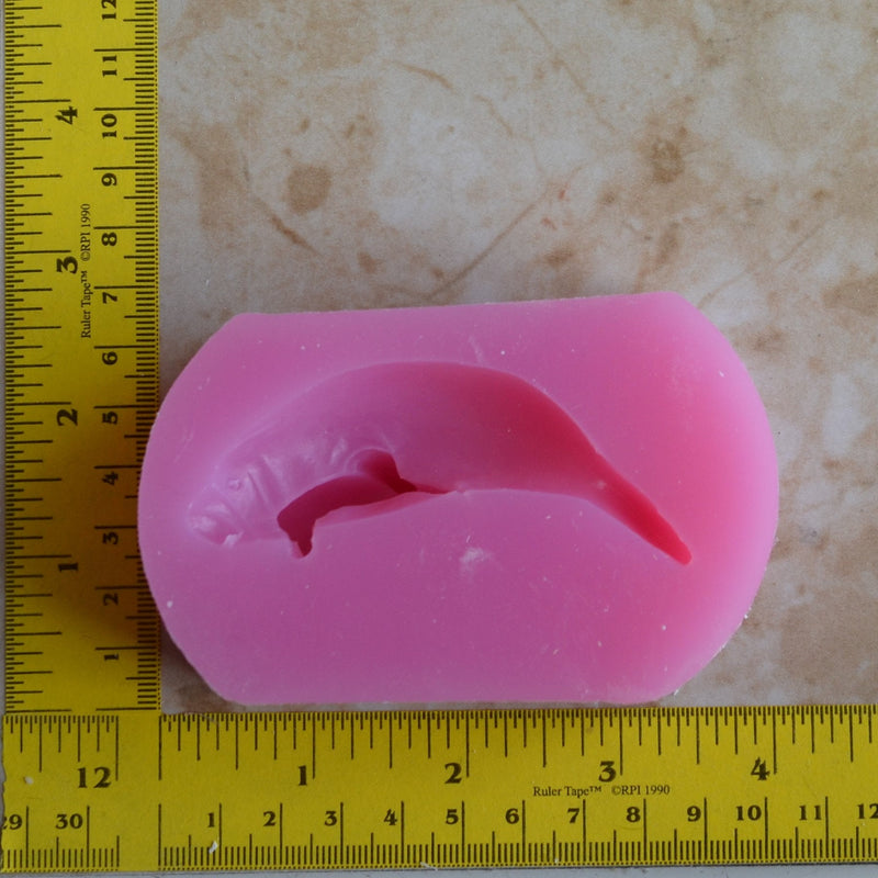 Manatee Silicone Mold, Animal Silicone Mold, Resin, Clay, Epoxy, food grade, Chocolate molds, Resin, Clay, dogs, cats, fish, birds  A517