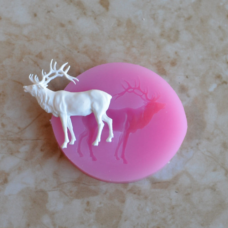 Elk Silicone Mold, Animal Silicone Mold, Resin, Clay, Epoxy, food grade, Chocolate molds, Resin, Clay, dogs, cats, fish, birds  A546