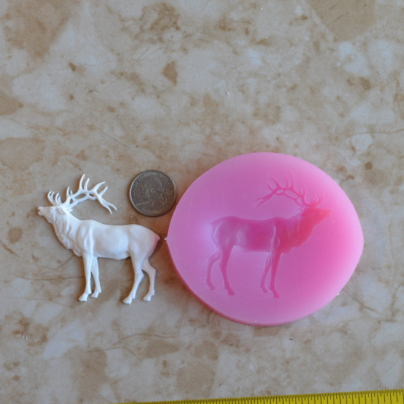 Elk Silicone Mold, Animal Silicone Mold, Resin, Clay, Epoxy, food grade, Chocolate molds, Resin, Clay, dogs, cats, fish, birds  A546