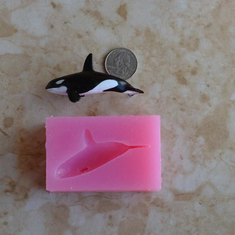 Killer Whale, Orca, Silicone Mold, Fish, resin, Fish, Clay, Epoxy, food grade, Ocean fish, deepwater fish, Chocolate, freshwater fish N541-1