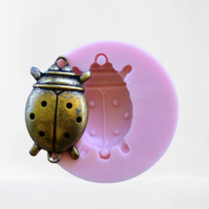 Ladybug Beetle Flexible Silicone Mold, Insects, Resin mold, Clay mold, Epoxy, food grade, Pests, Termites, Chocolate molds, creatures A112