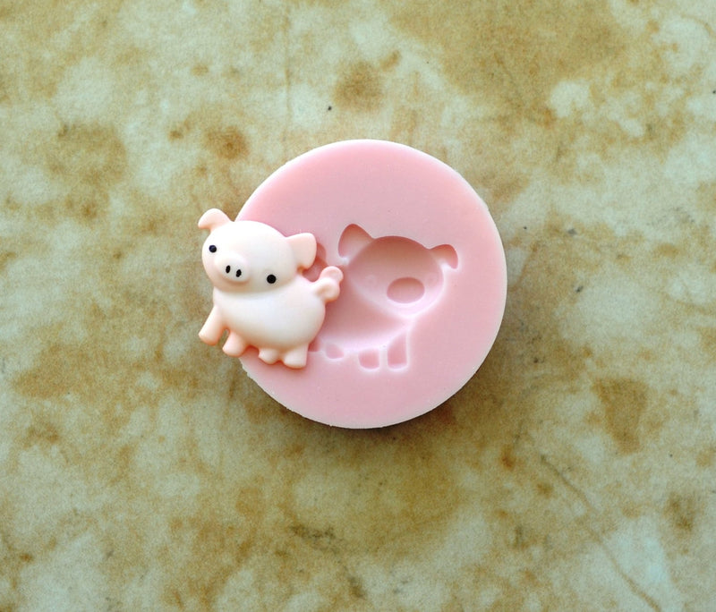 Pig Silicone Mold, Animal Silicone Mold, Resin, Clay, Epoxy, food grade, Chocolate molds, Resin, Clay, dogs, cats, fish, birds  A138
